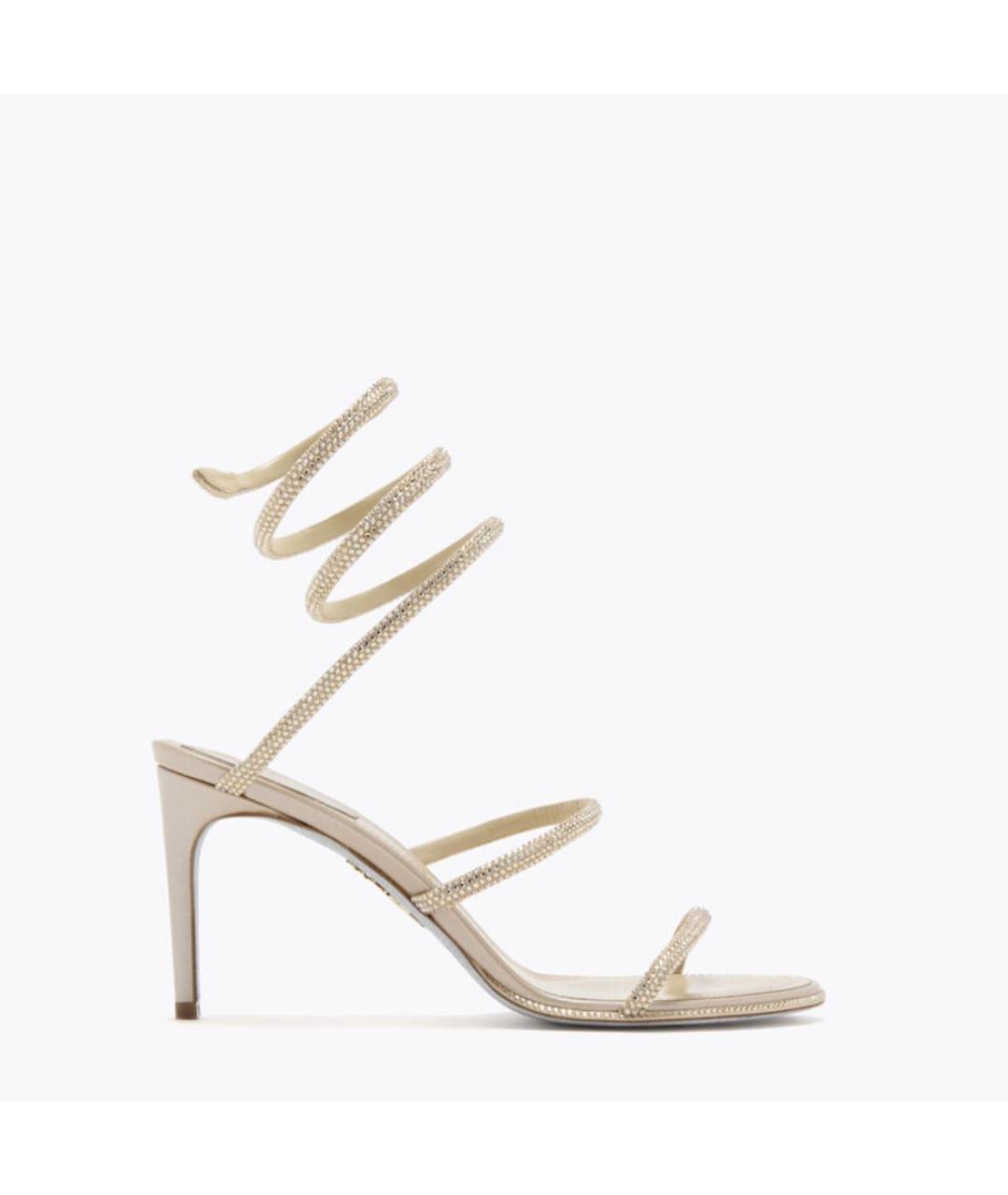 RENE CAOVILLA Бежевые босоножки, фото 5