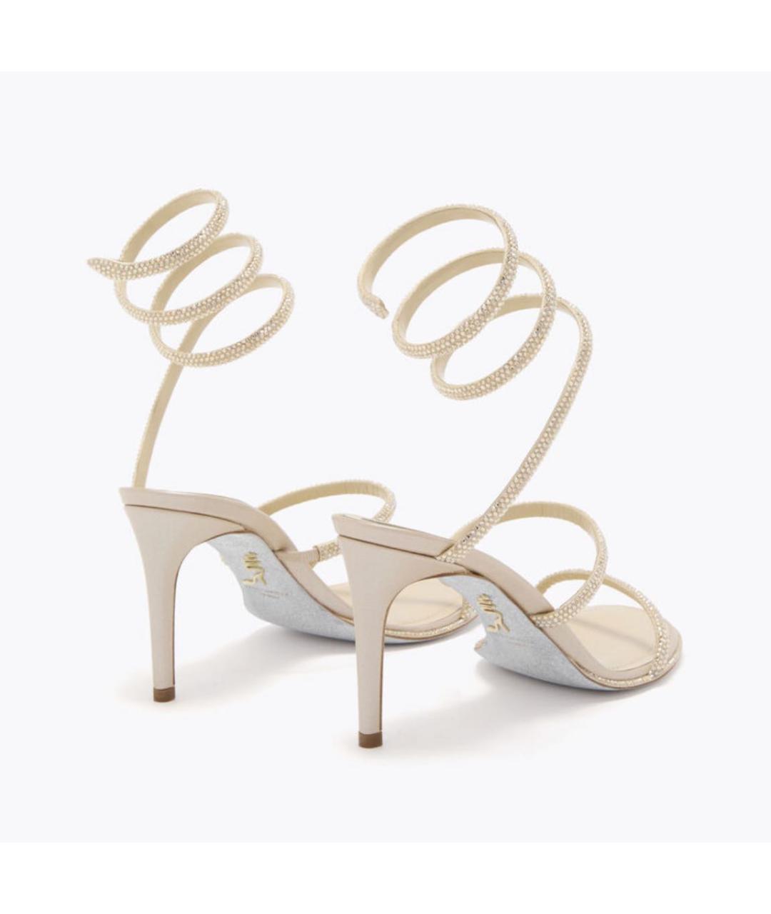 RENE CAOVILLA Бежевые босоножки, фото 3