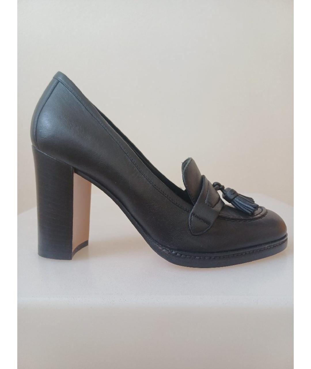 GIANVITO ROSSI Черные кожаные туфли, фото 10