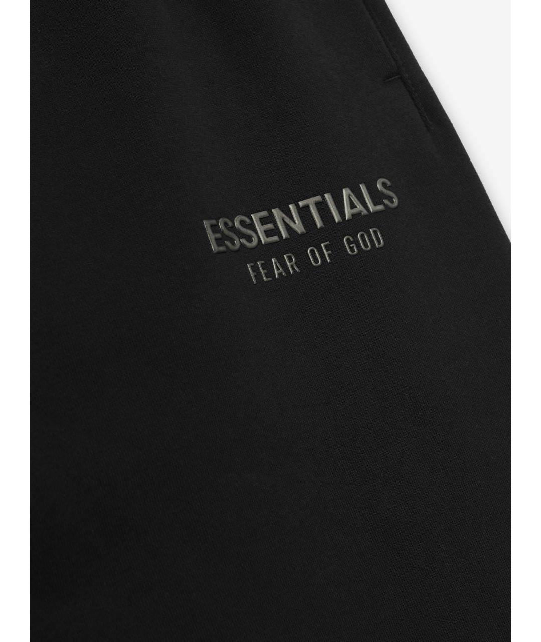 FEAR OF GOD ESSENTIALS Черные хлопковые повседневные брюки, фото 3