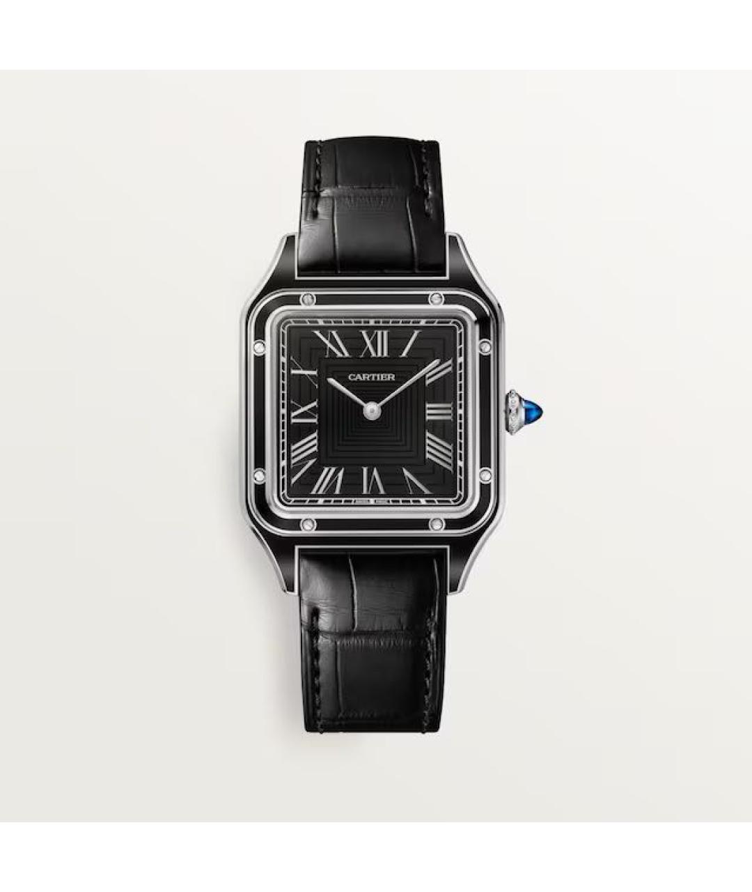 CARTIER Черные часы, фото 8