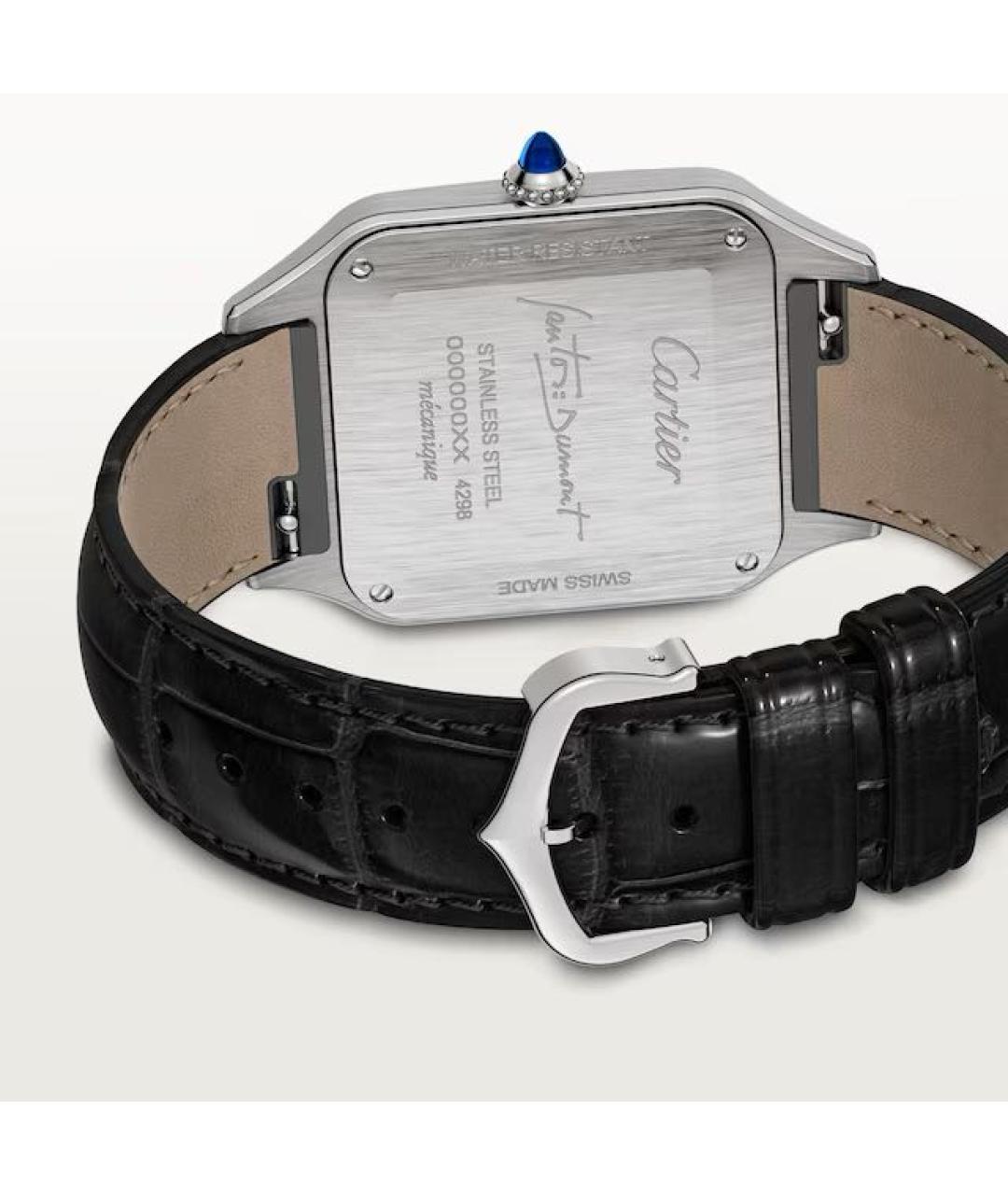 CARTIER Черные часы, фото 7