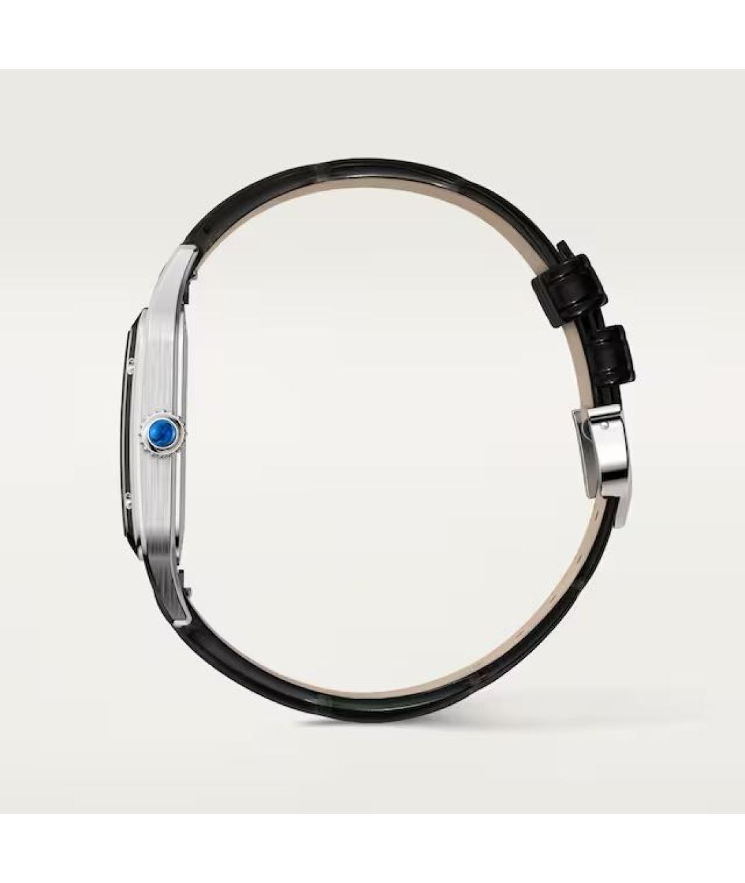 CARTIER Черные часы, фото 6