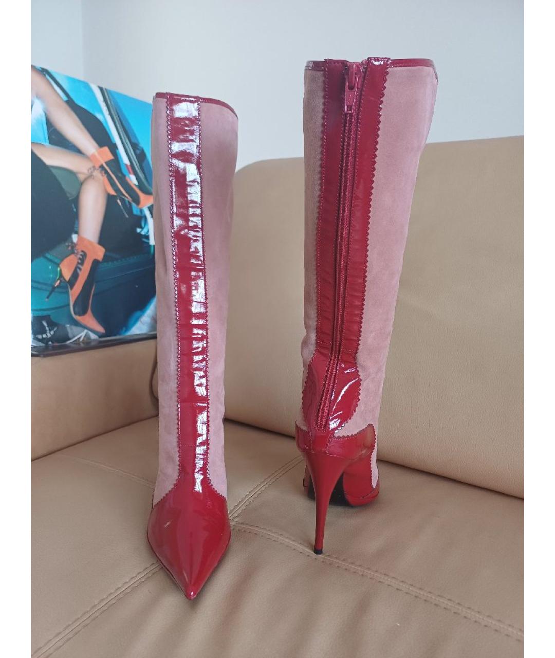 CASADEI Мульти сапоги из лакированной кожи, фото 6