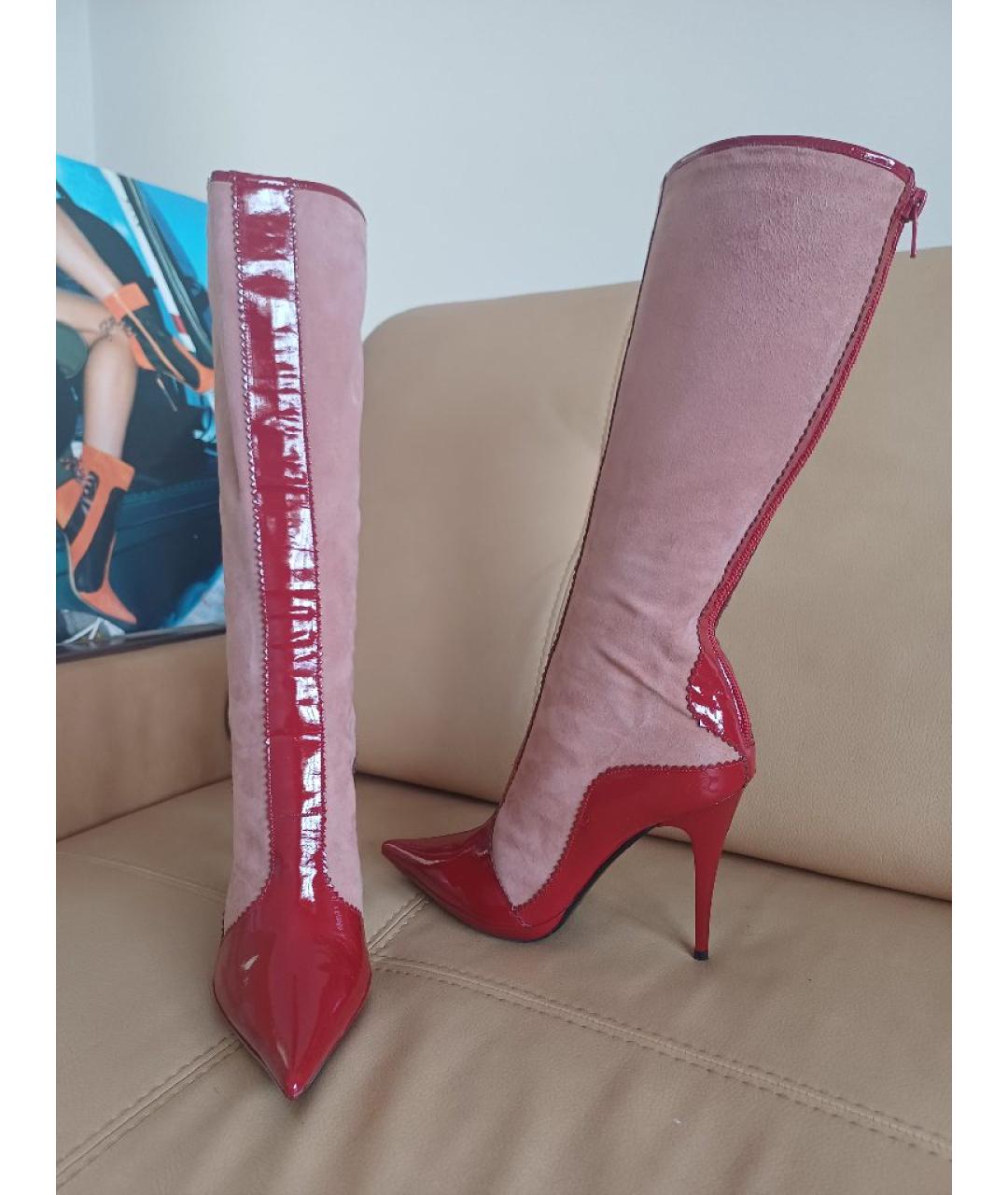 CASADEI Мульти сапоги из лакированной кожи, фото 5