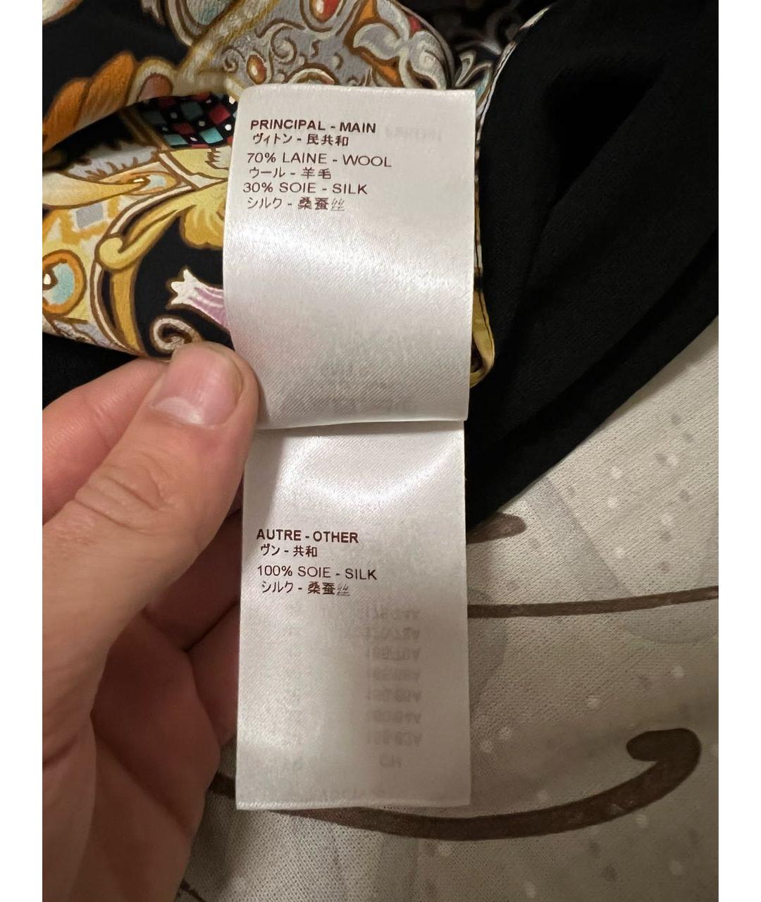 LOUIS VUITTON Мульти шелковое коктейльное платье, фото 6