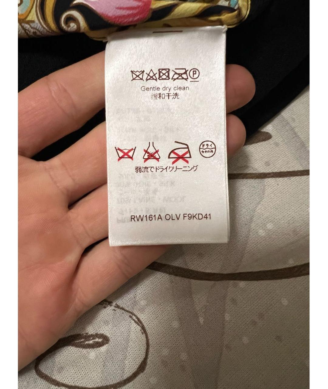 LOUIS VUITTON Мульти шелковое коктейльное платье, фото 5