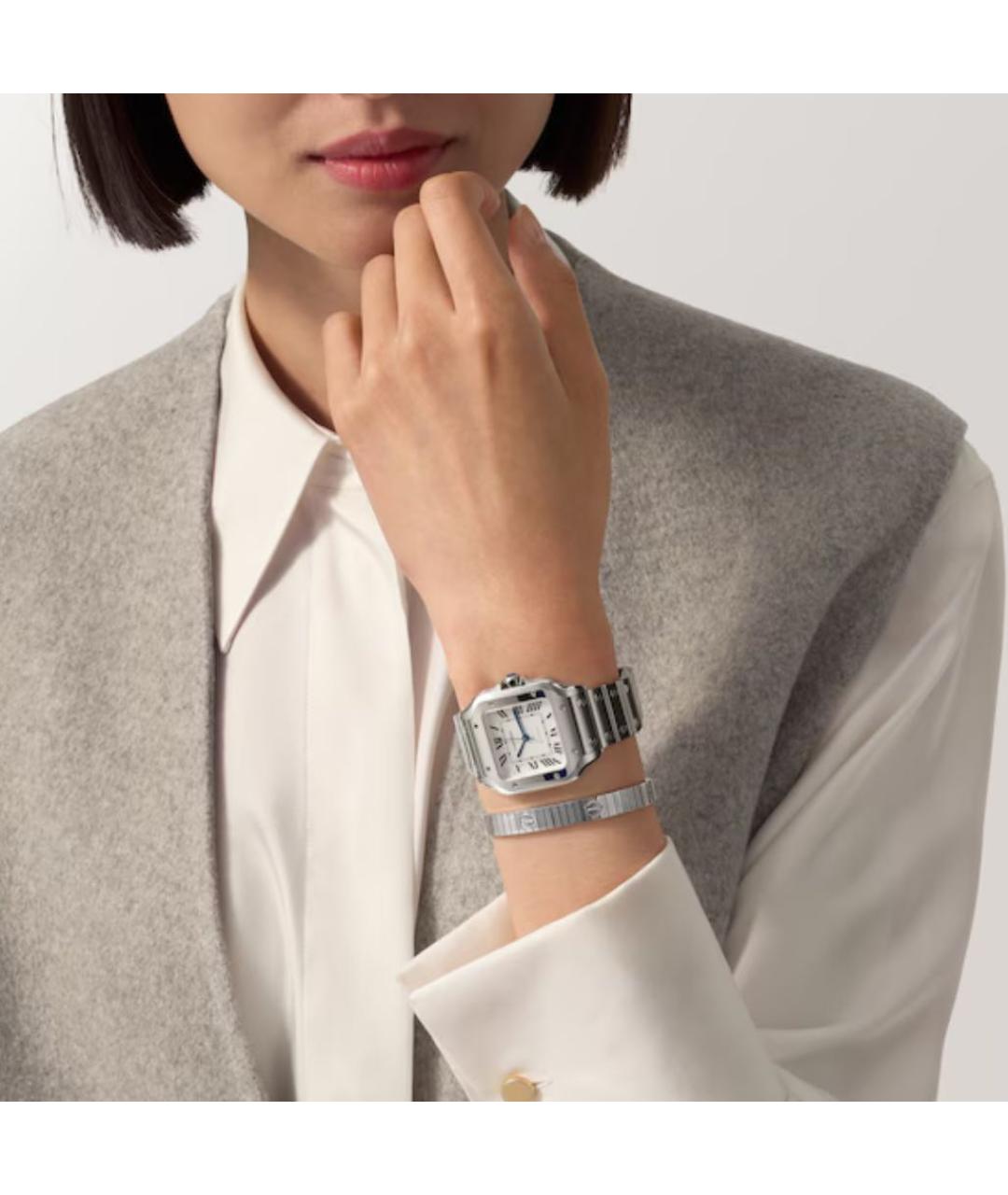 CARTIER Серебряные часы, фото 2