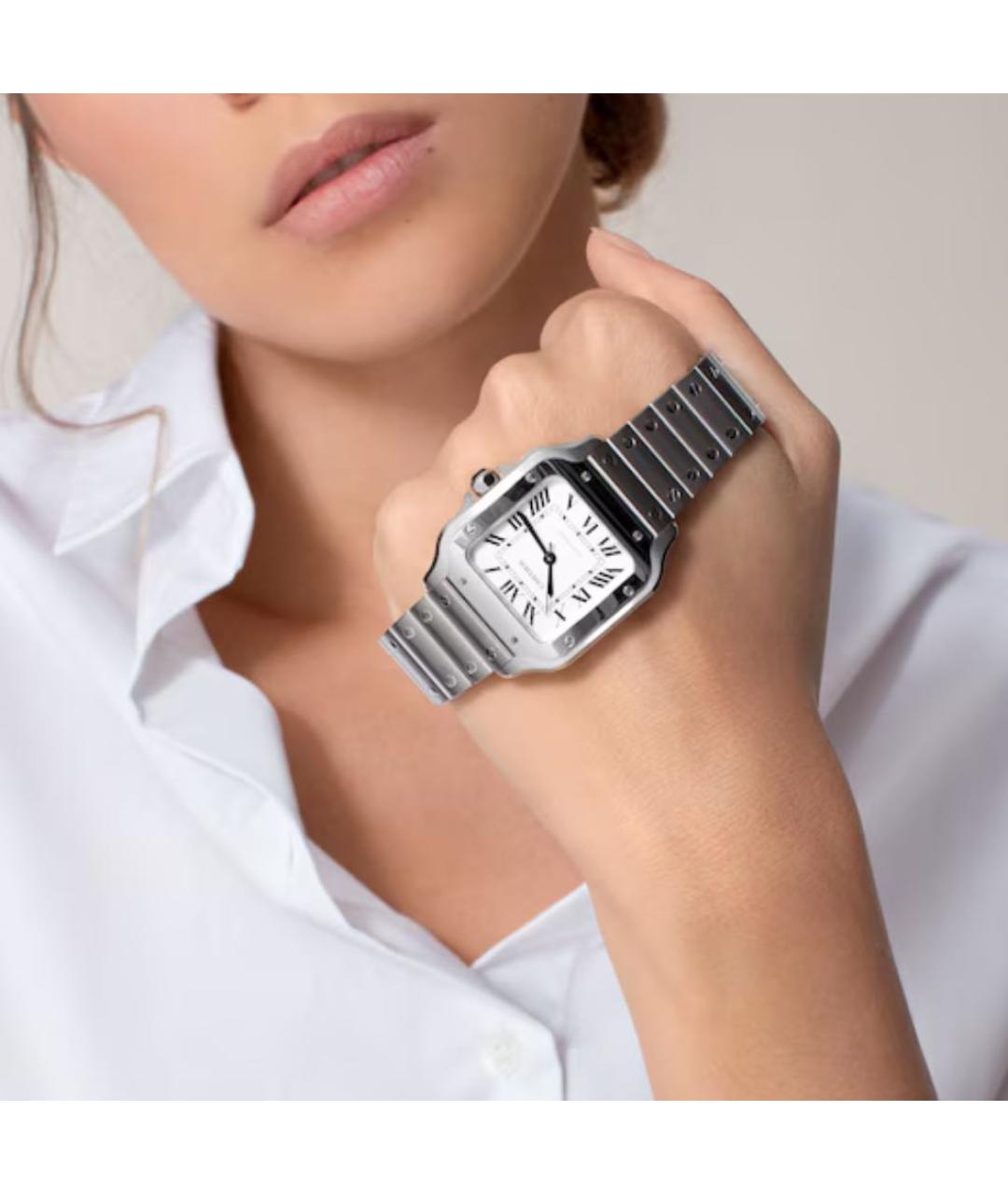 CARTIER Серебряные часы, фото 3