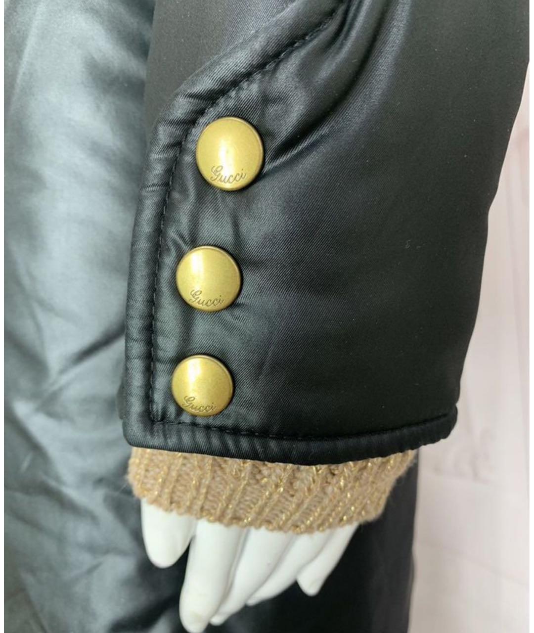 GUCCI Черный полиэстеровый пуховик, фото 8