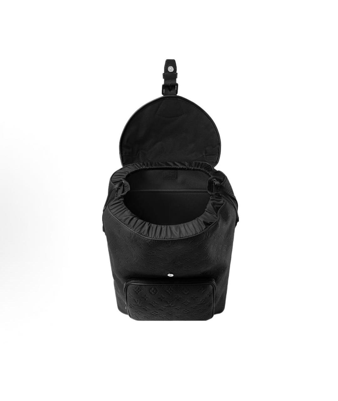 LOUIS VUITTON Черный кожаный рюкзак, фото 4