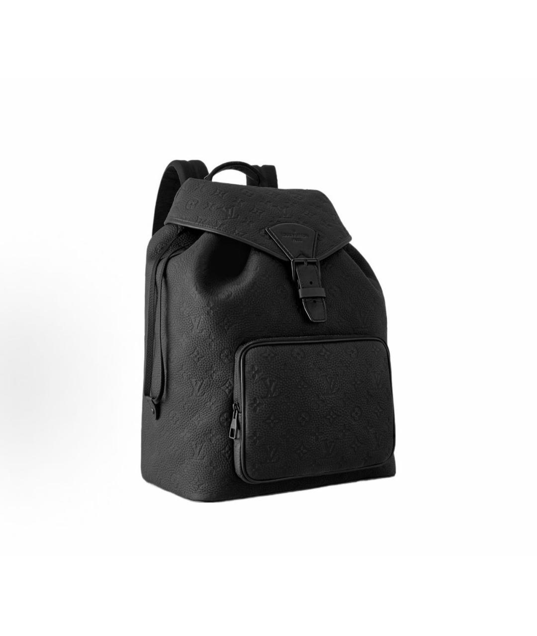LOUIS VUITTON Черный кожаный рюкзак, фото 2
