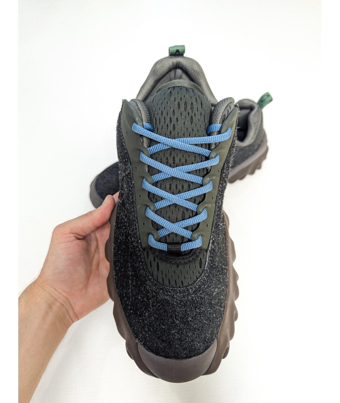 OAKLEY Антрацитовые нубуковые низкие кроссовки / кеды, фото 2