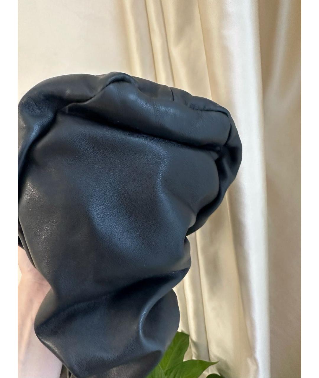 BOTTEGA VENETA Черная кожаная сумка с короткими ручками, фото 7