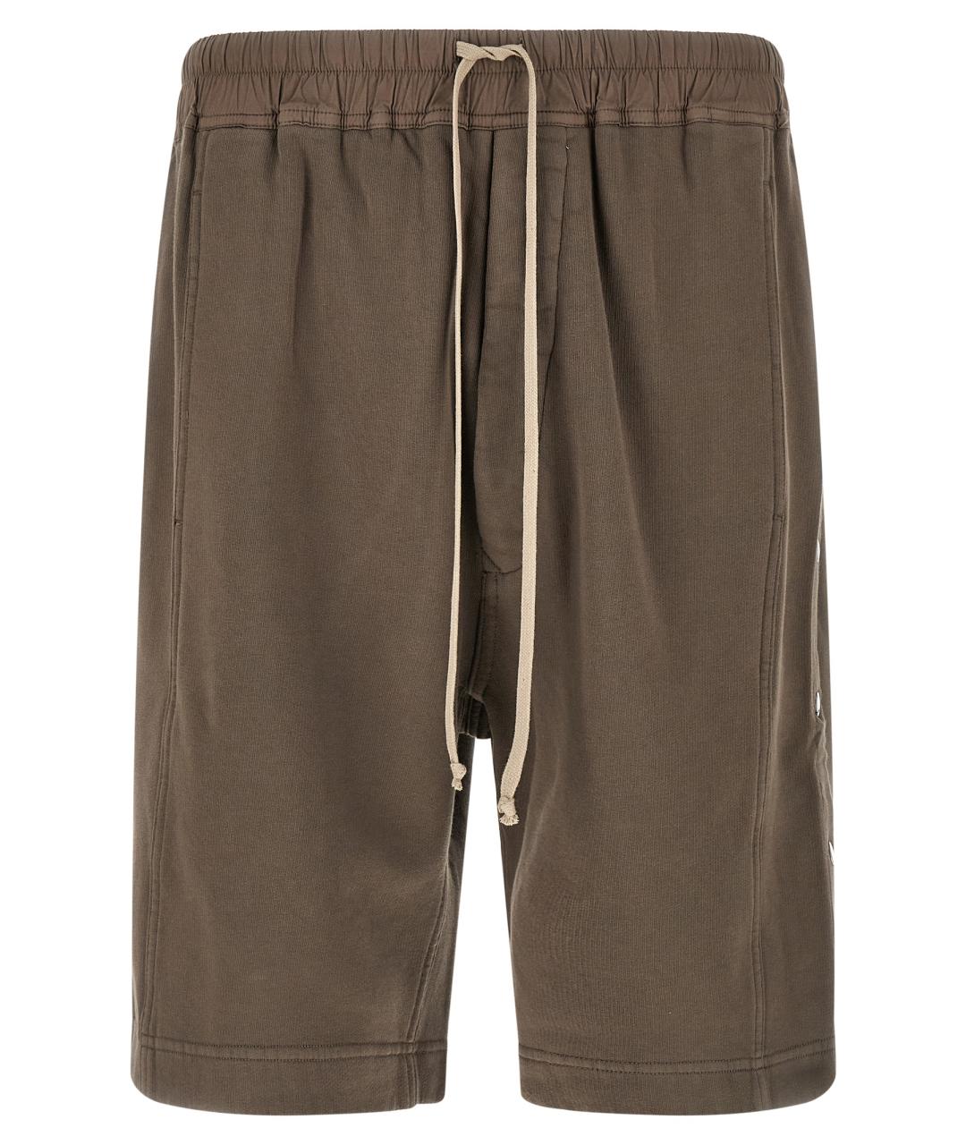 RICK OWENS DRKSHDW Бежевые хлопковые шорты, фото 1