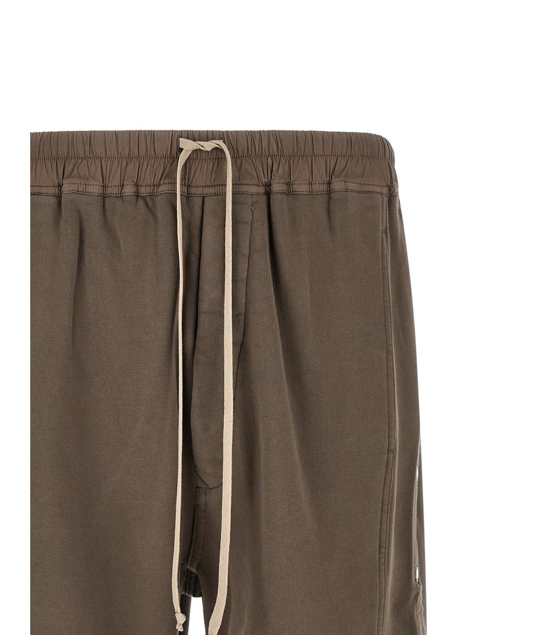 RICK OWENS DRKSHDW Бежевые хлопковые шорты, фото 3