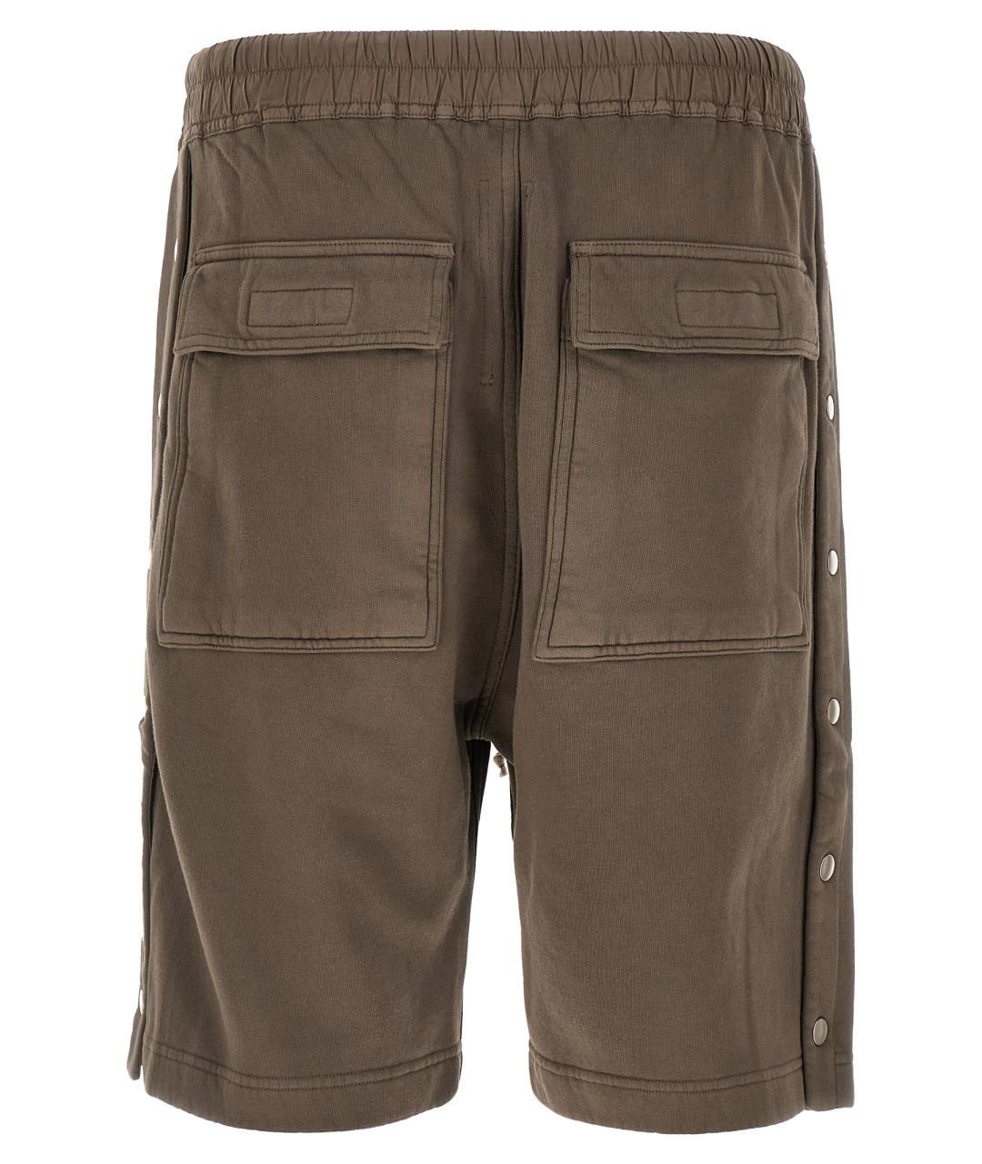 RICK OWENS DRKSHDW Бежевые хлопковые шорты, фото 2