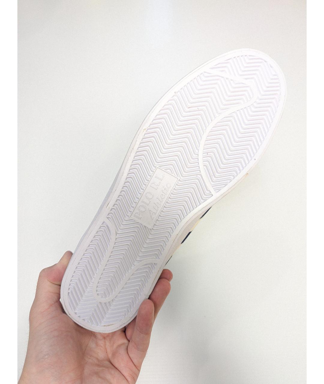 POLO RALPH LAUREN Темно-синие синтетические низкие кроссовки / кеды, фото 6