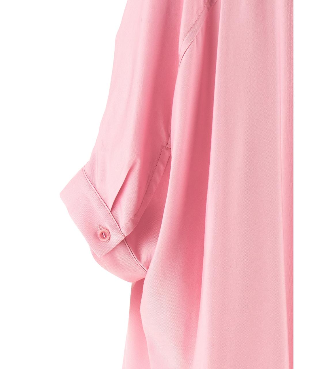 NUDE Розовая вискозная рубашка, фото 4