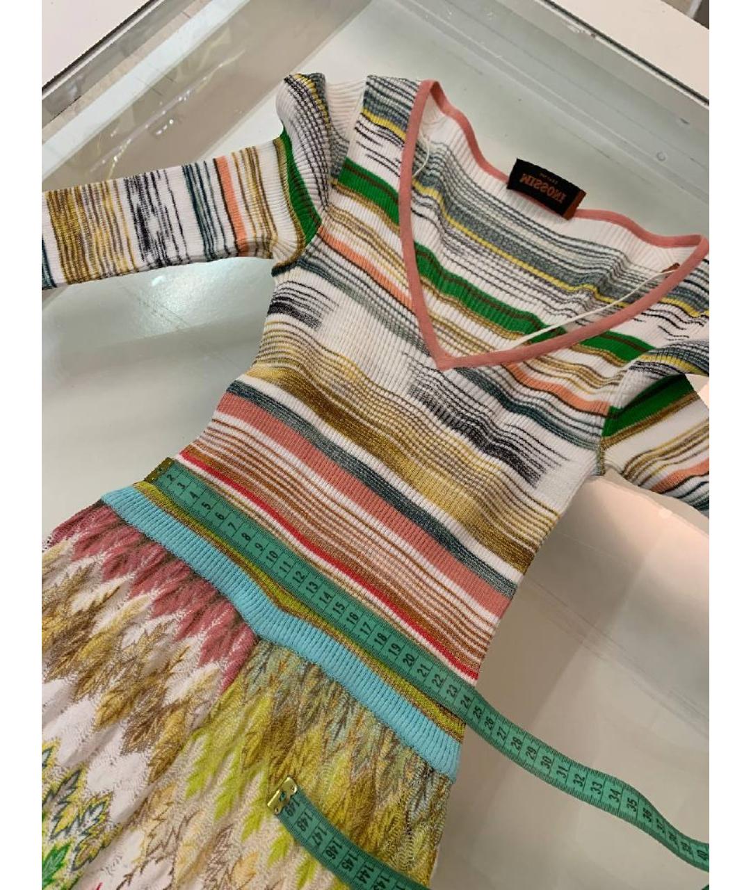 MISSONI Мульти вискозное коктейльное платье, фото 6