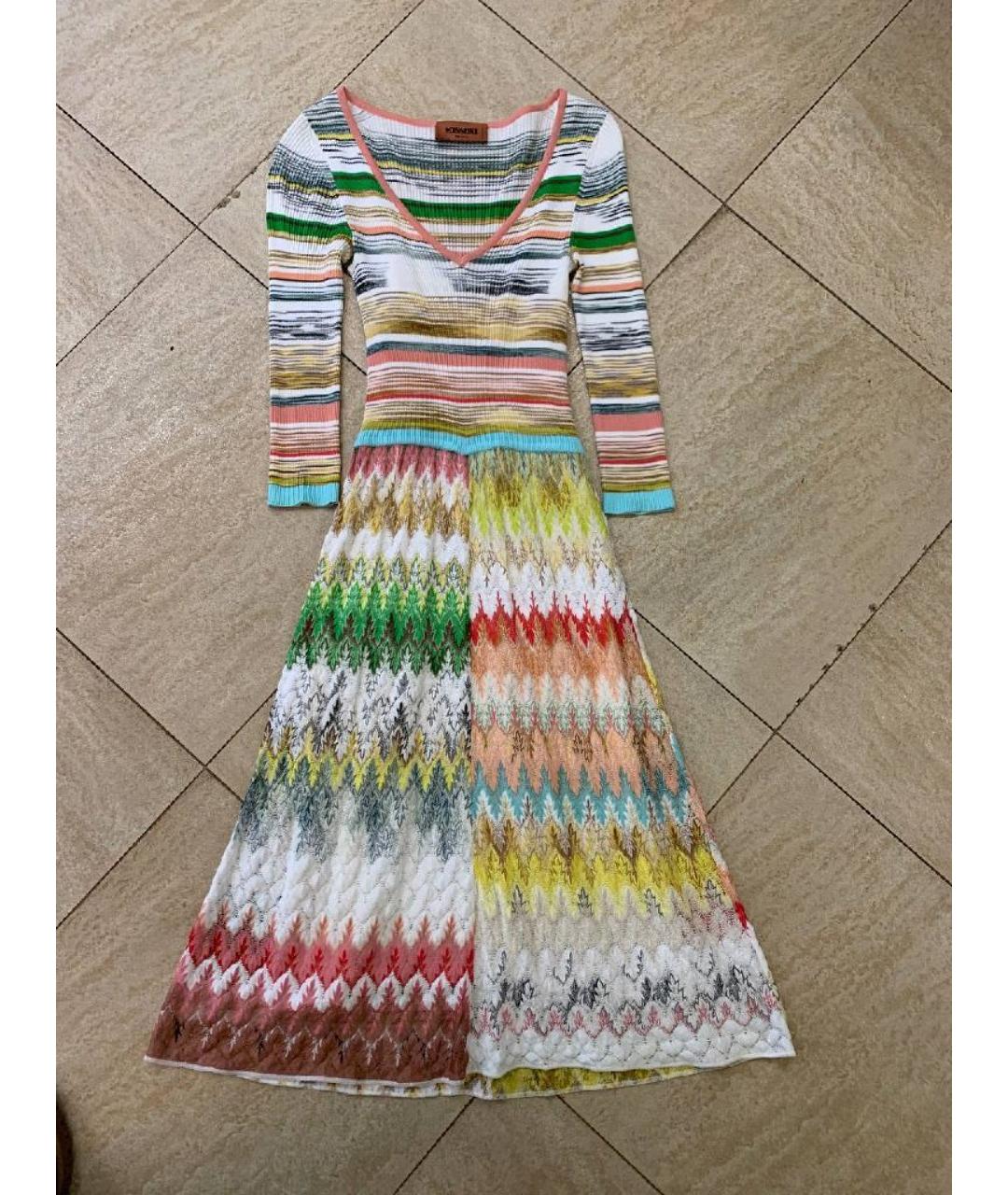 MISSONI Мульти вискозное коктейльное платье, фото 2