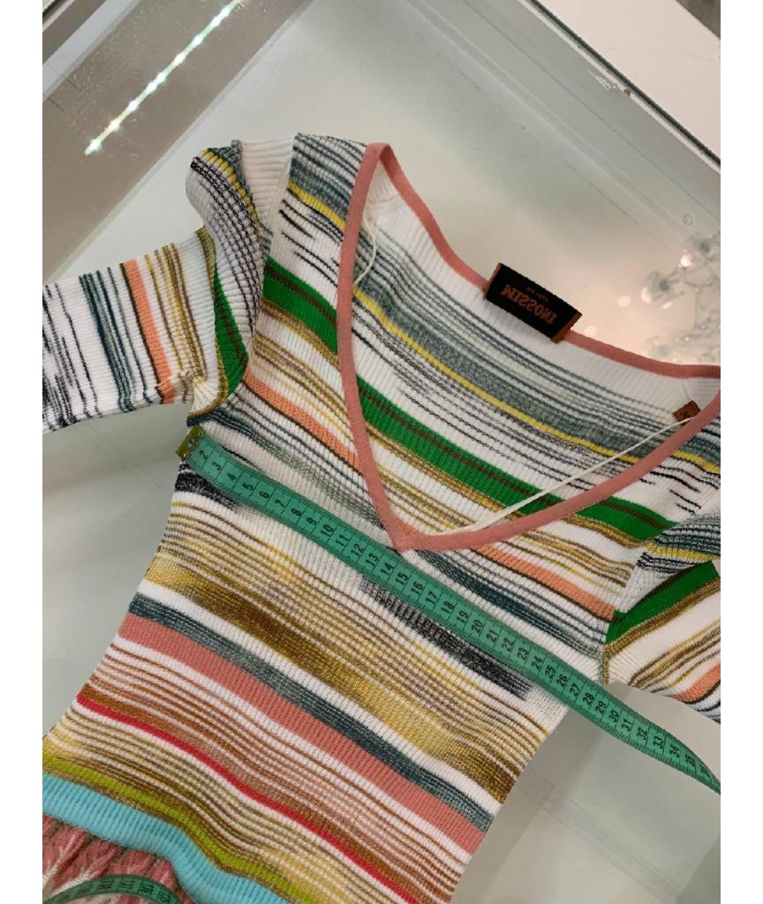 MISSONI Мульти вискозное коктейльное платье, фото 5