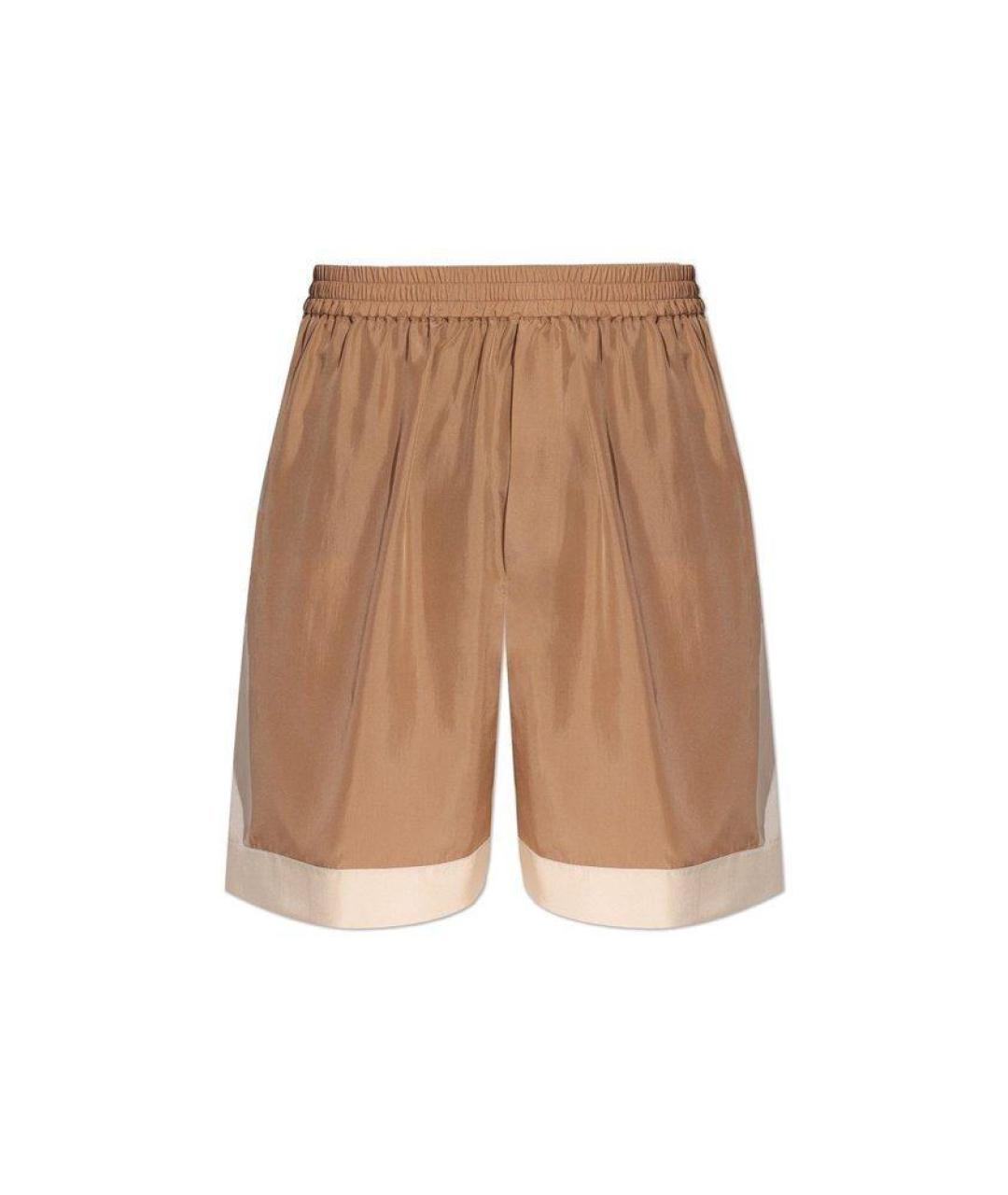 DSQUARED2 Коричневые шелковые шорты, фото 1
