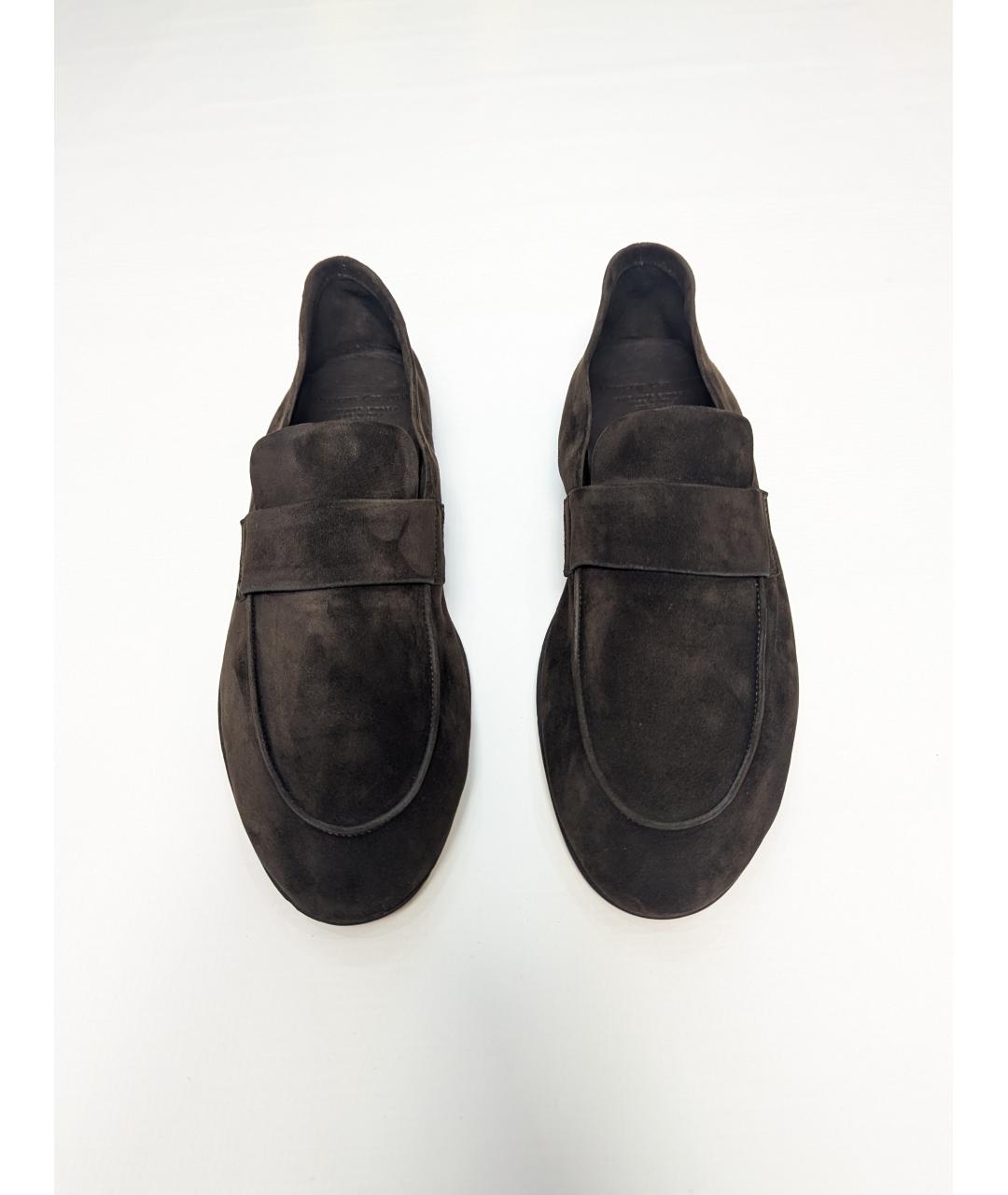 OFFICINE CREATIVE Коричневые замшевые лоферы, фото 2