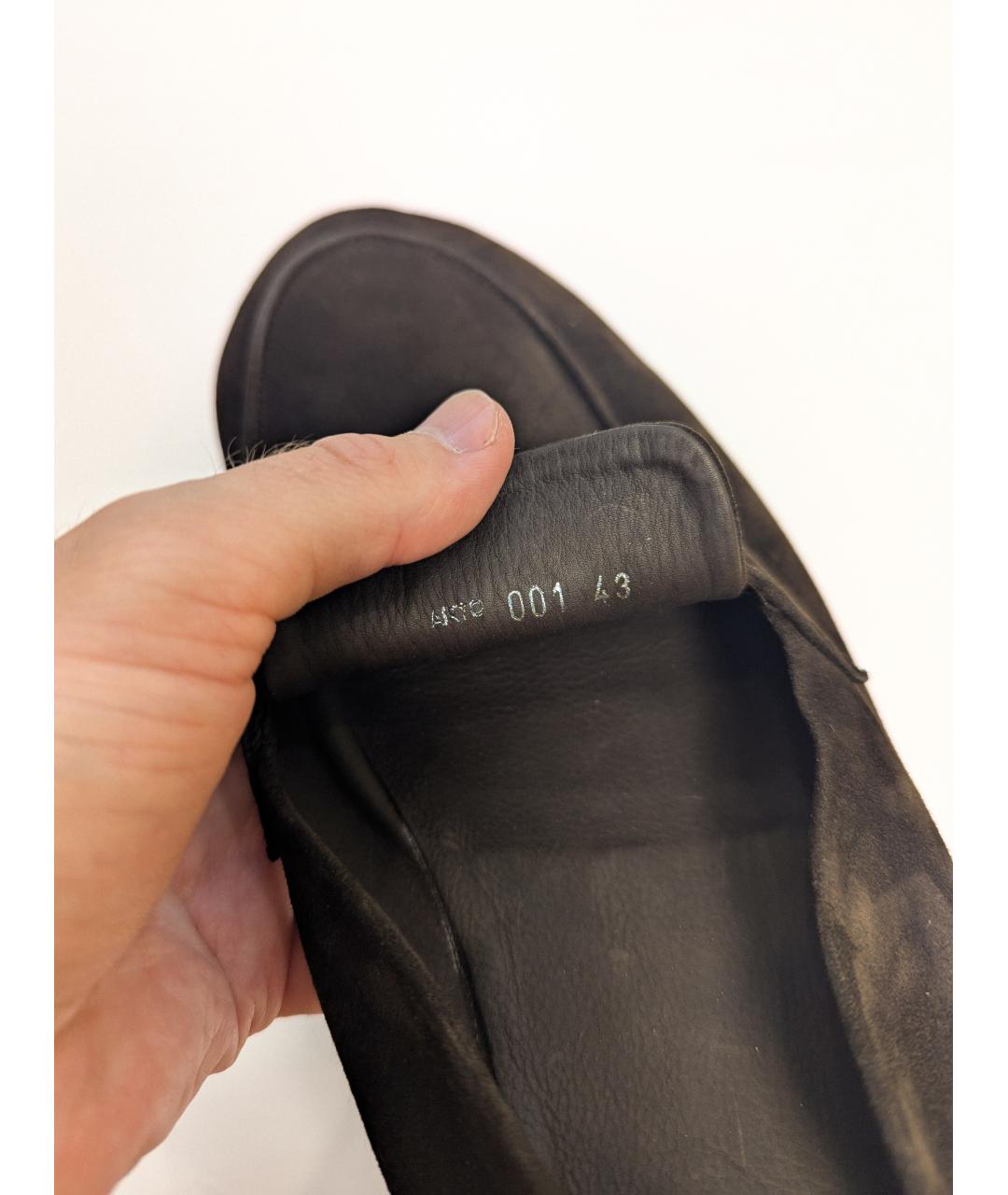 OFFICINE CREATIVE Коричневые замшевые лоферы, фото 5