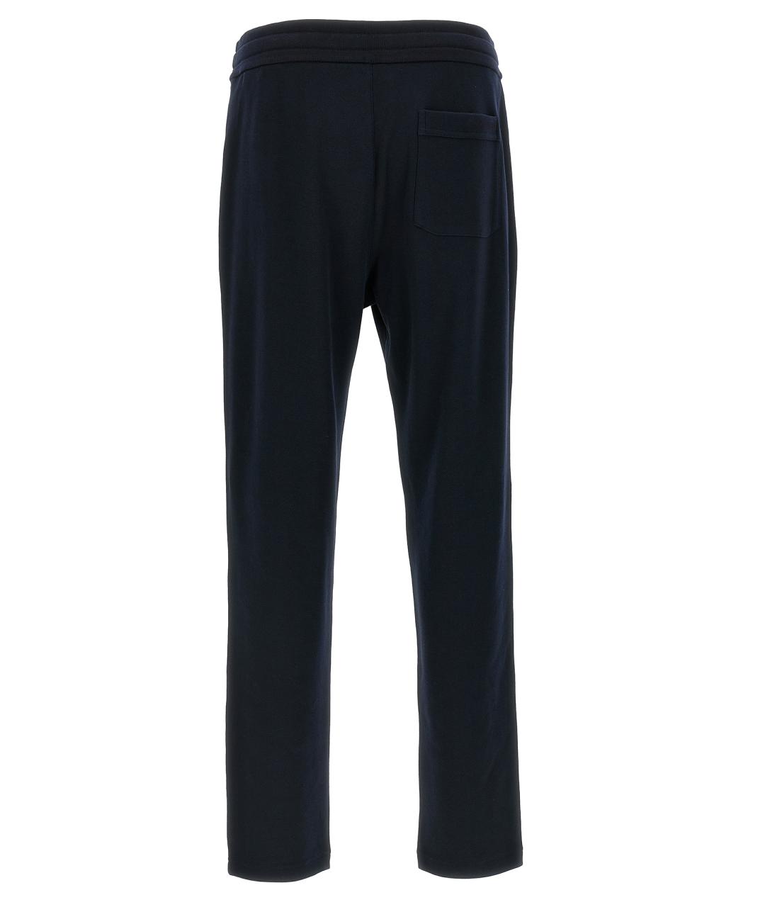 BRIONI Темно-синие хлопковые повседневные брюки, фото 2