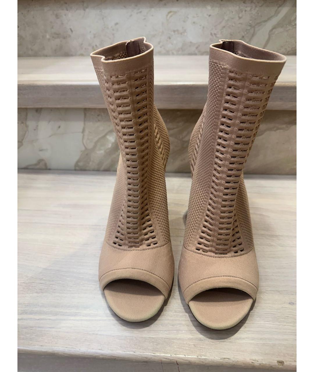 GIANVITO ROSSI Бежевые текстильные ботильоны, фото 2