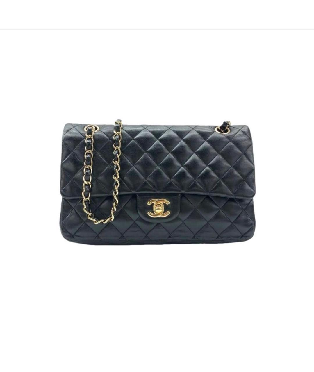 CHANEL Черная кожаная сумка через плечо, фото 9