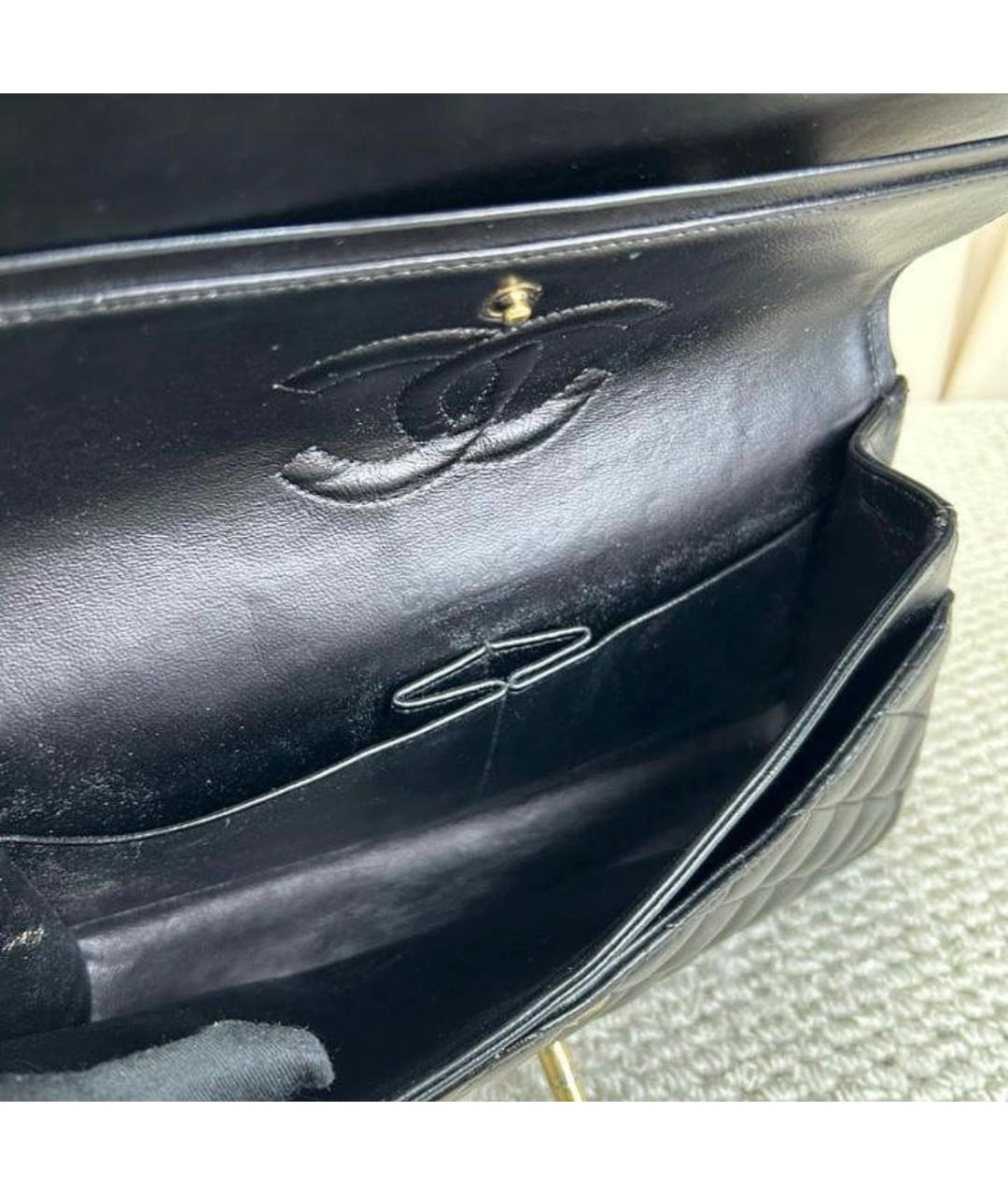 CHANEL Черная кожаная сумка через плечо, фото 5