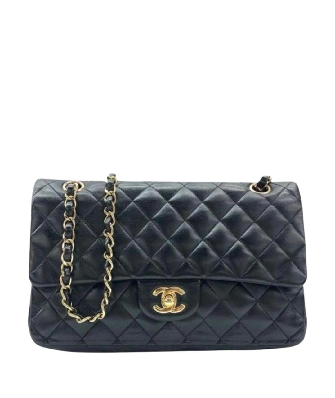 CHANEL Черная кожаная сумка через плечо, фото 1