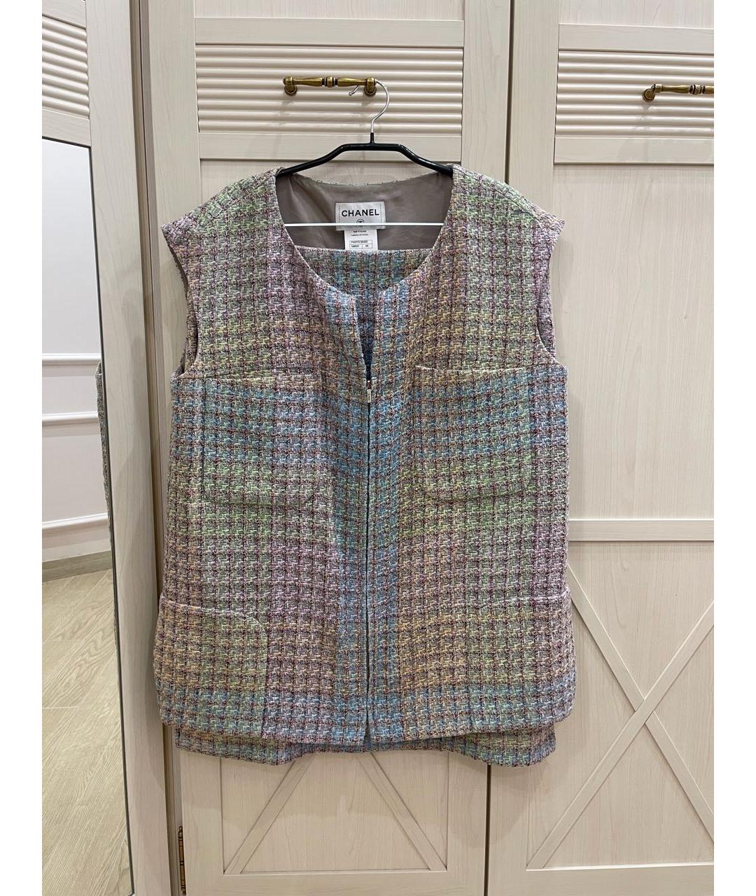 CHANEL Мульти твидовый костюм с юбками, фото 6