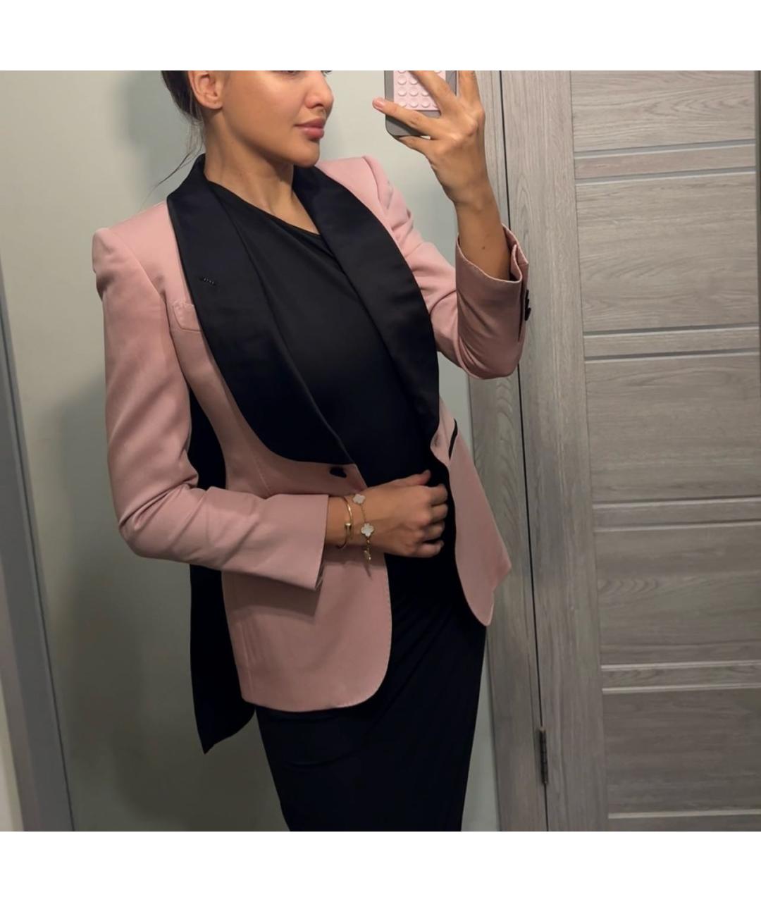 TOM FORD Розовый вискозный жакет/пиджак, фото 6