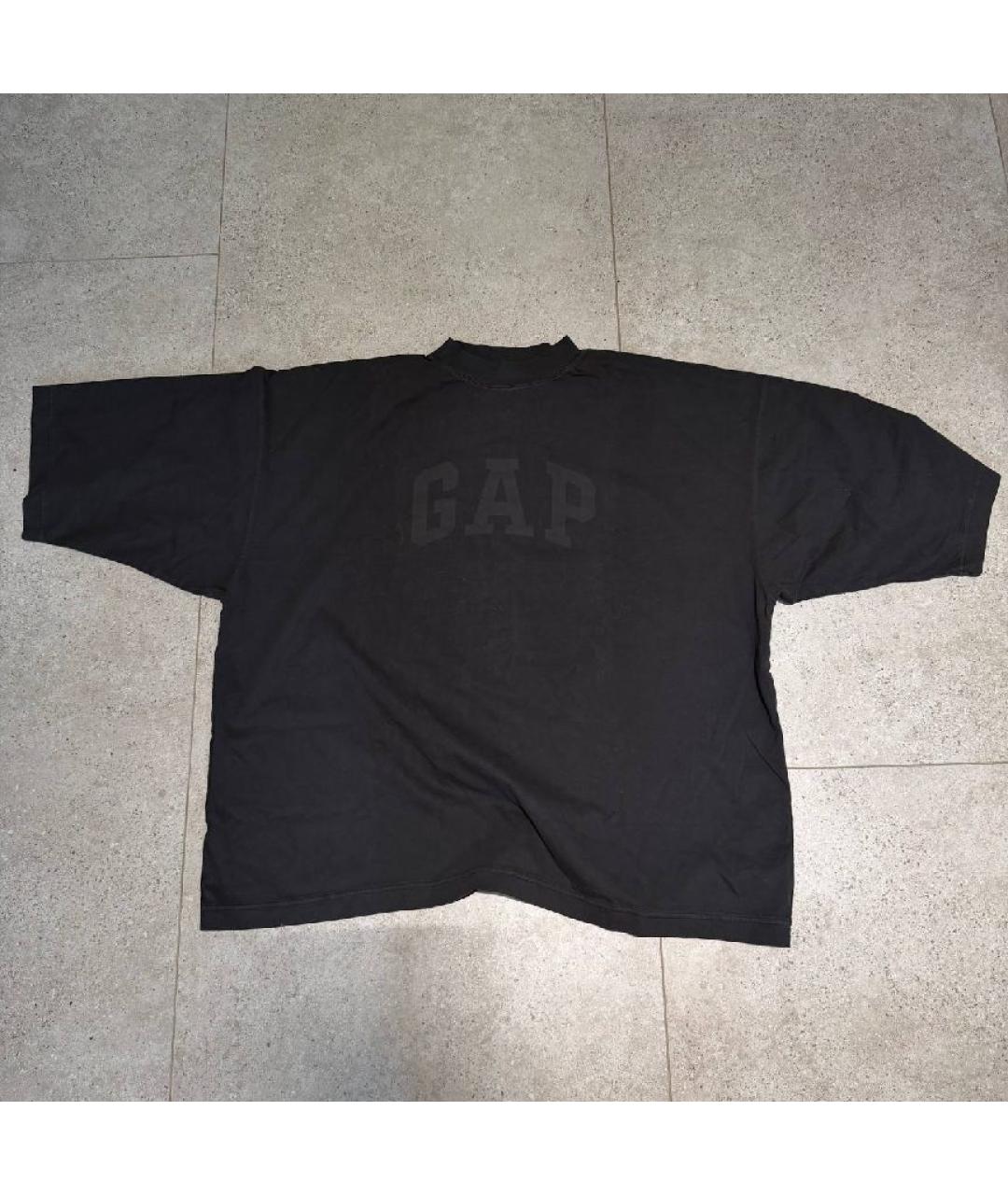 YEEZY Черная хлопковая футболка, фото 4