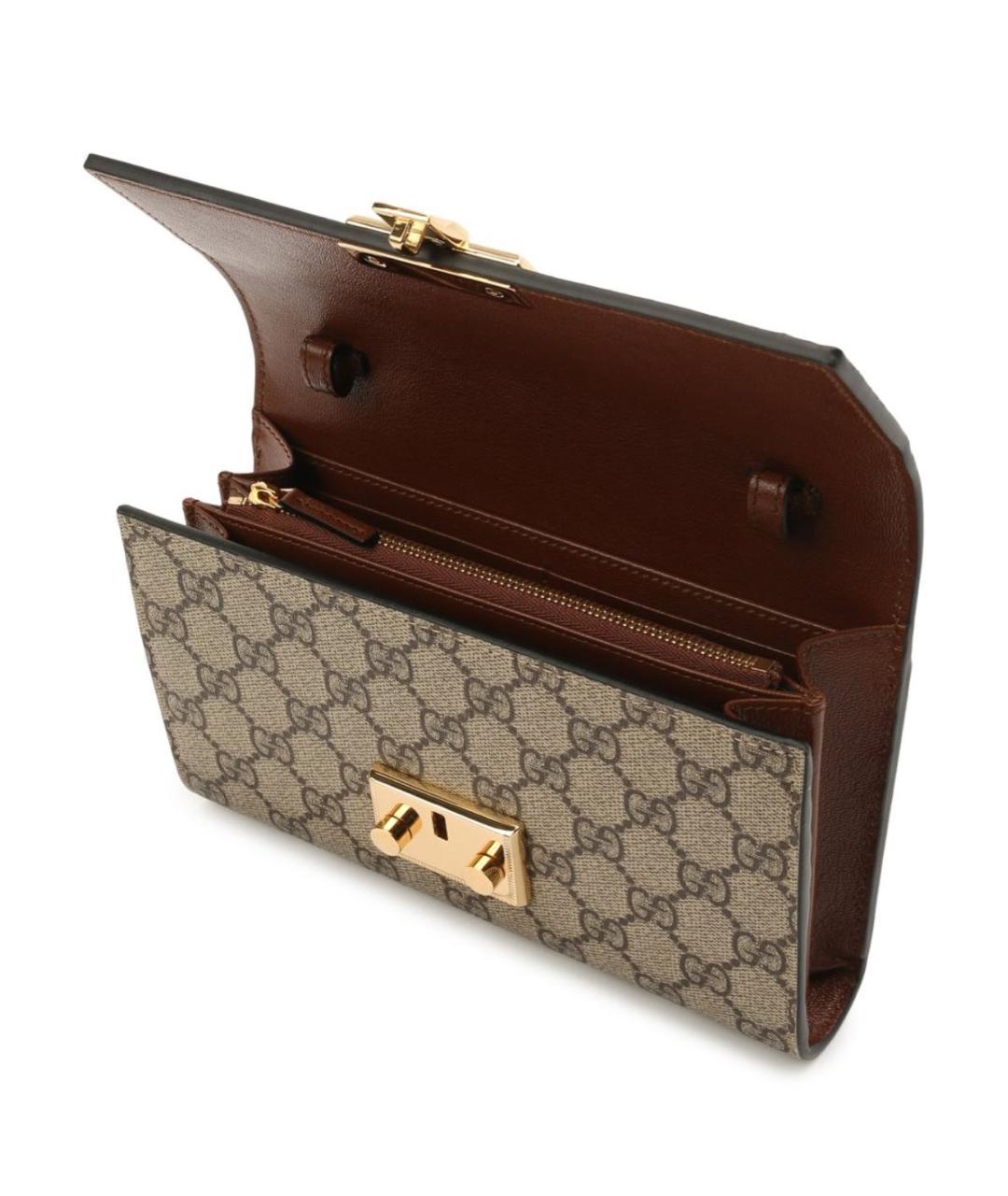 GUCCI Черная кожаная сумка через плечо, фото 8