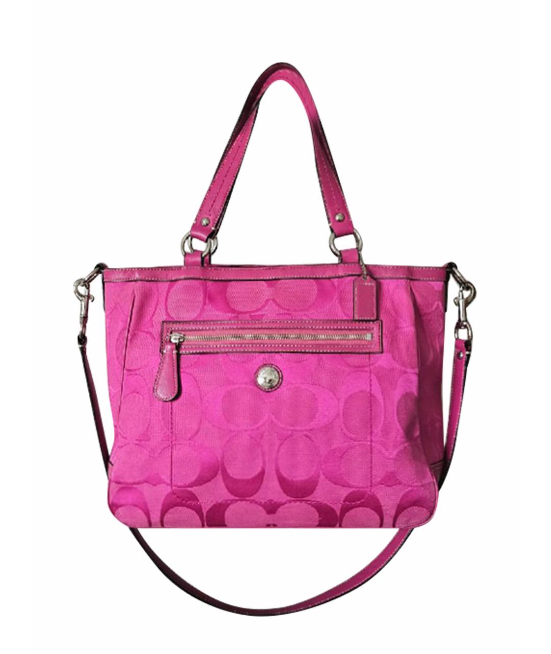 COACH Фуксия тканевая сумка через плечо, фото 1