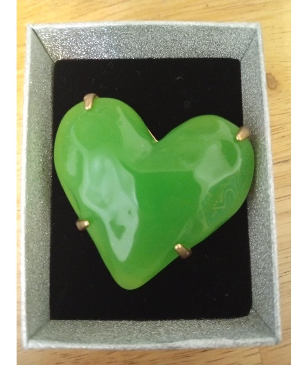 GIVENCHY Зеленая металлическая булавка / брошь, фото 5