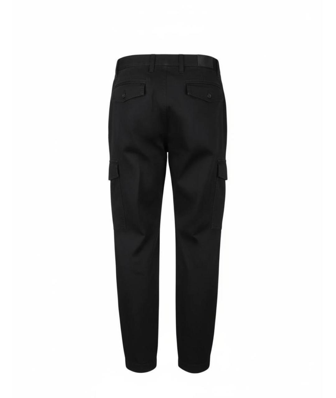 ELEVENTY Черные хлопковые повседневные брюки, фото 2