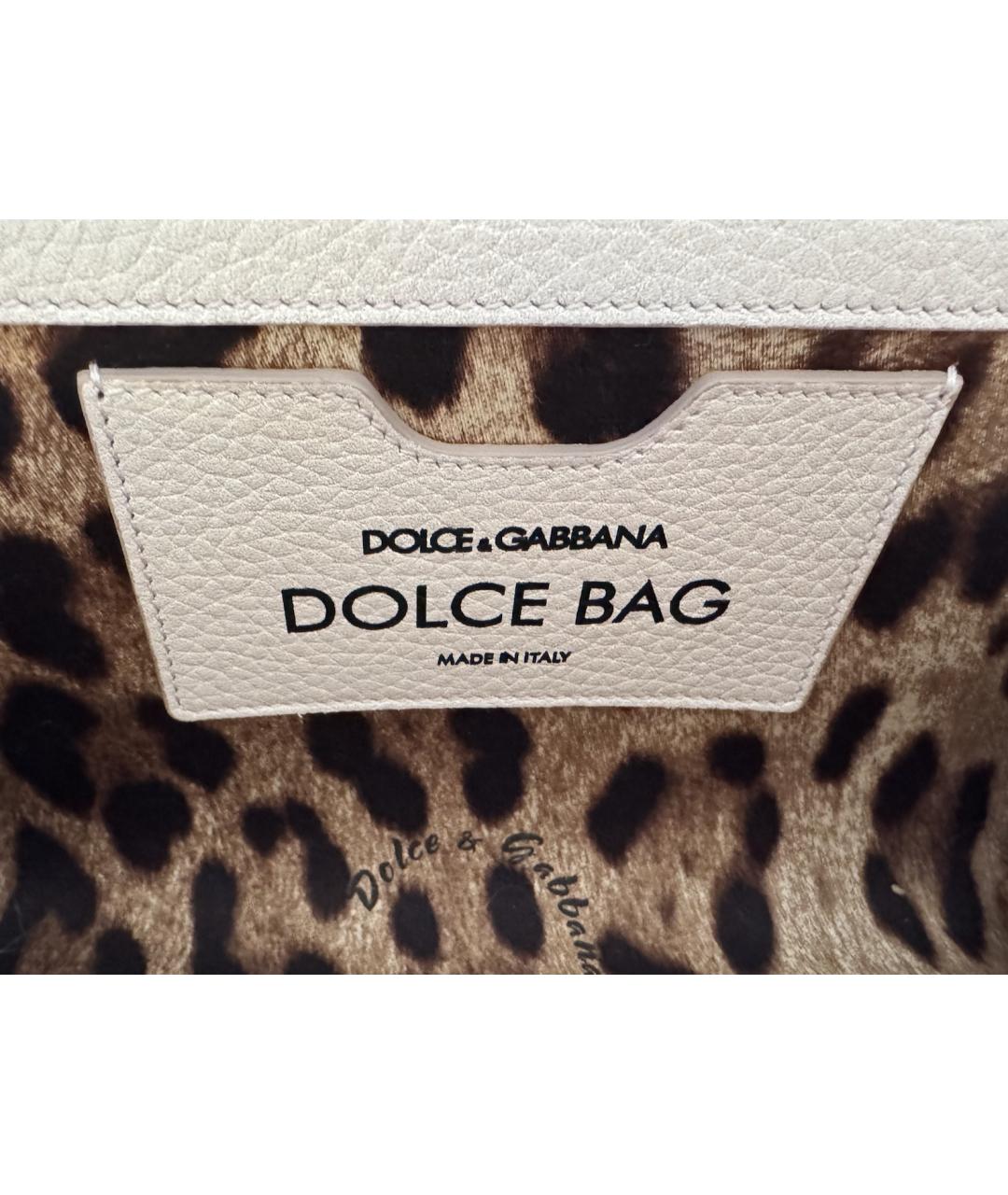 DOLCE&GABBANA Розовая кожаная сумка через плечо, фото 6