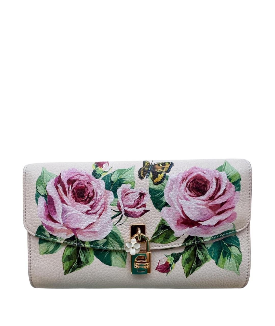 DOLCE&GABBANA Розовая кожаная сумка через плечо, фото 1