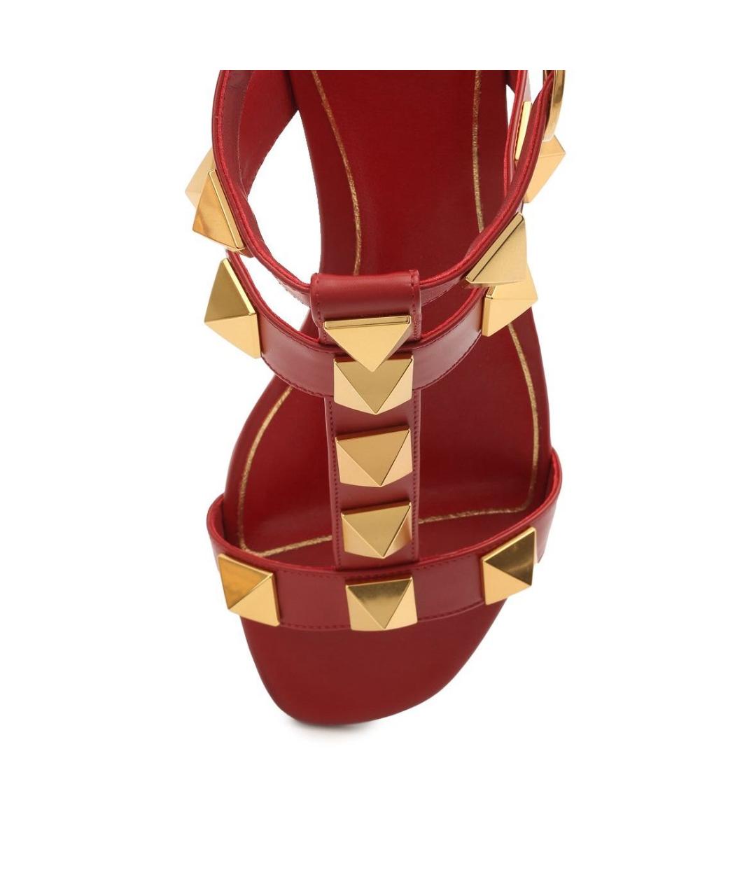 VALENTINO Коричневые кожаные сандалии, фото 3