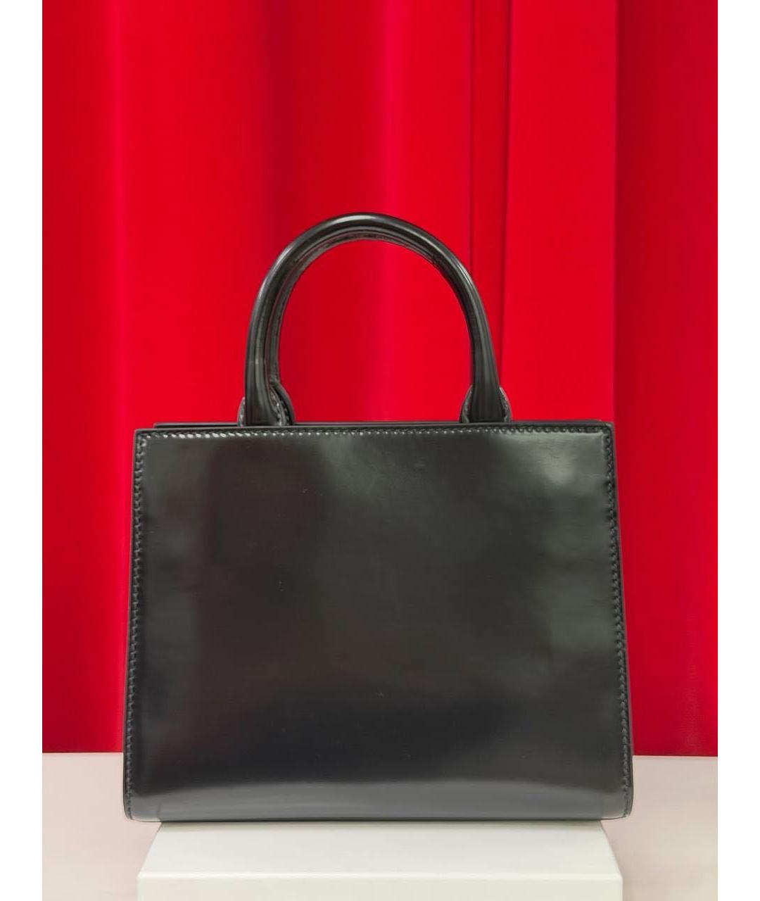 BALLY Черная кожаная сумка с короткими ручками, фото 7