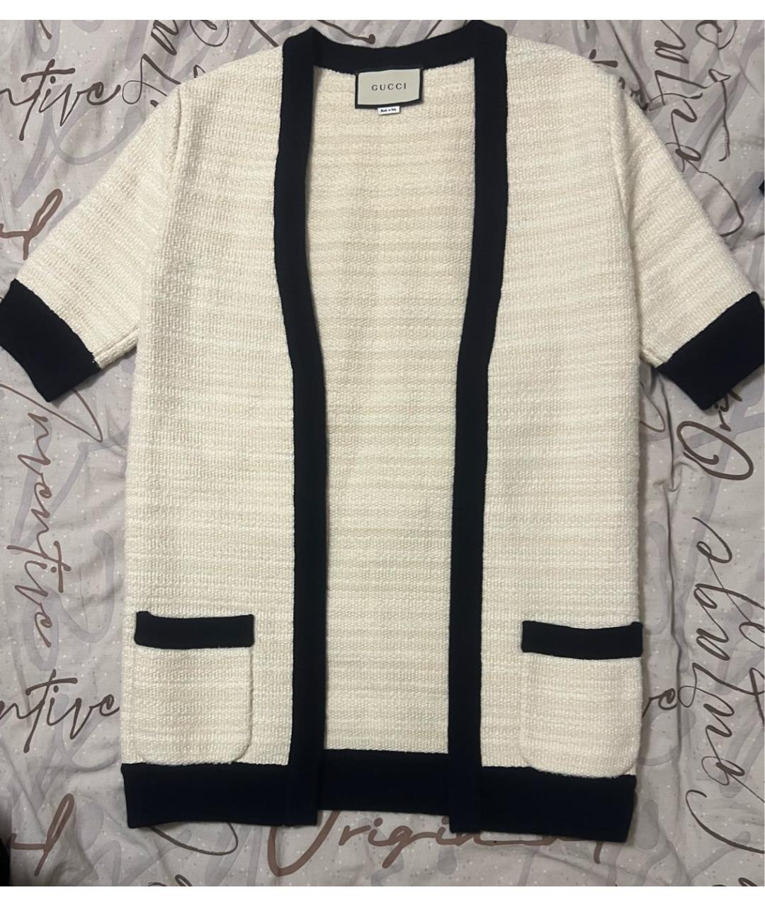 GUCCI Бежевый шерстяной кардиган, фото 2
