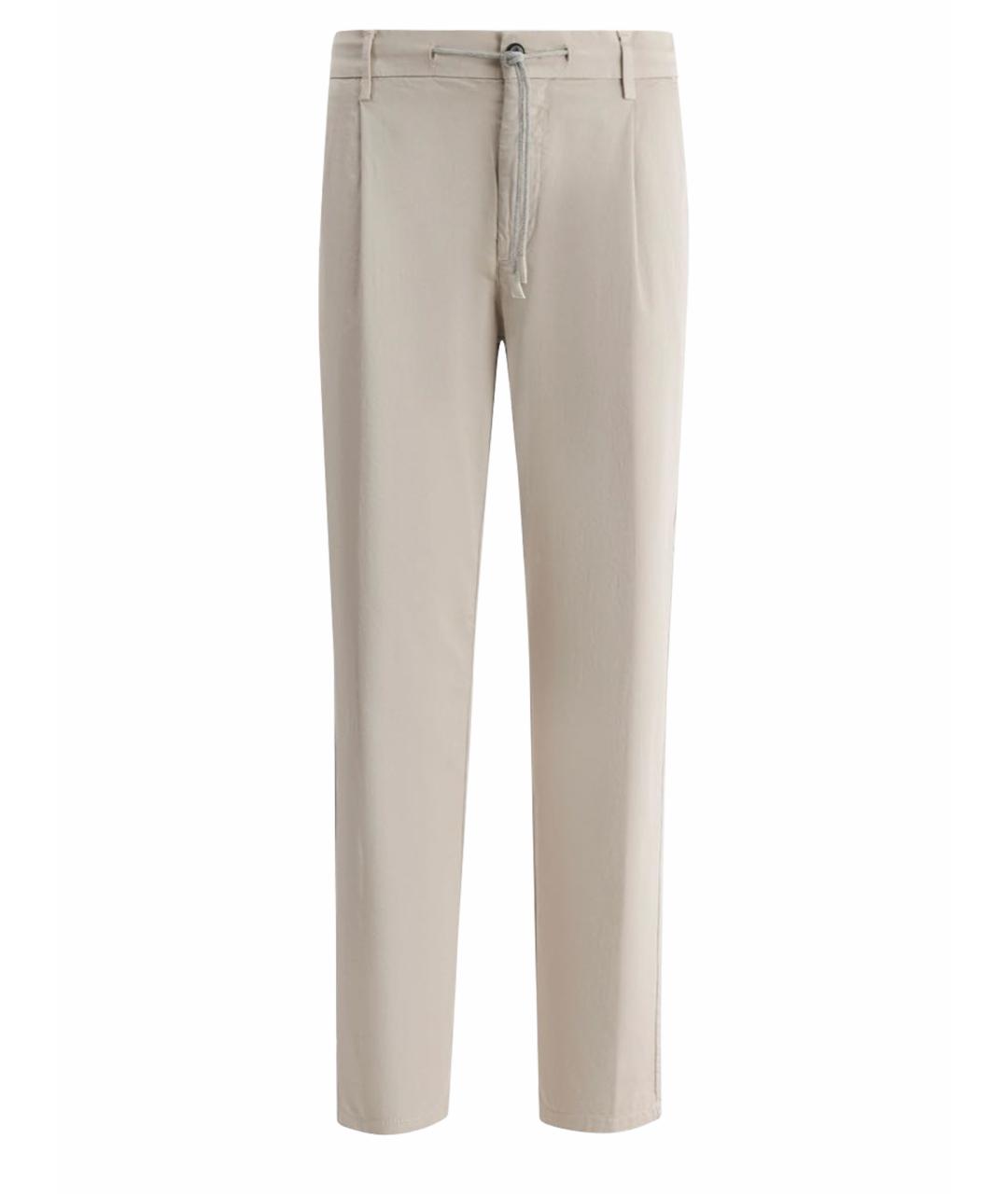 ELEVENTY Бежевые льняные повседневные брюки, фото 5