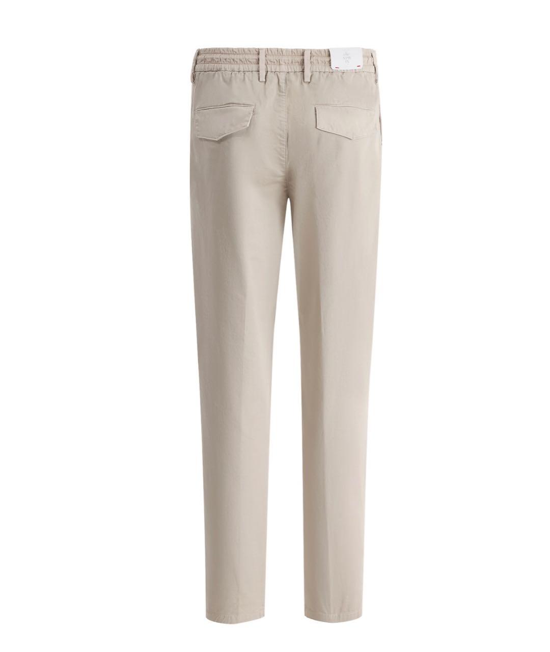 ELEVENTY Бежевые льняные повседневные брюки, фото 2