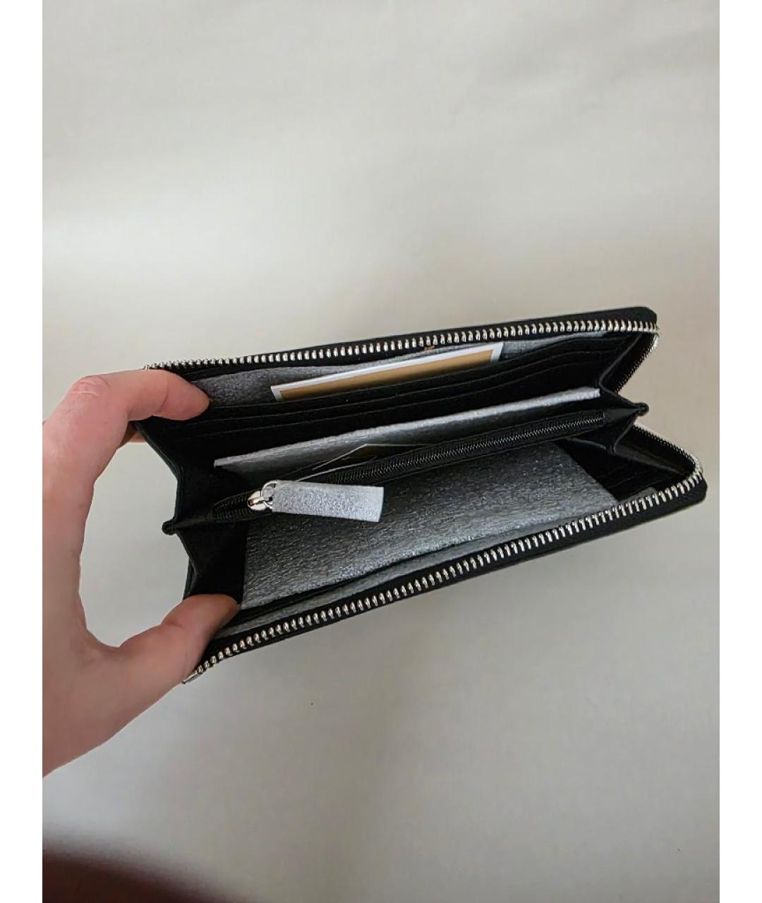 MICHAEL KORS Черный кожаный кошелек, фото 5