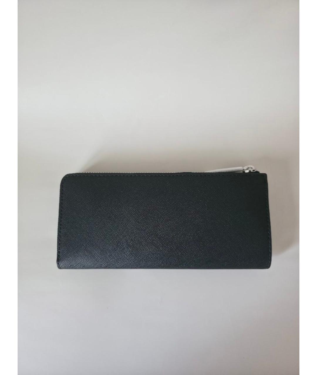 MICHAEL KORS Черный кожаный кошелек, фото 6